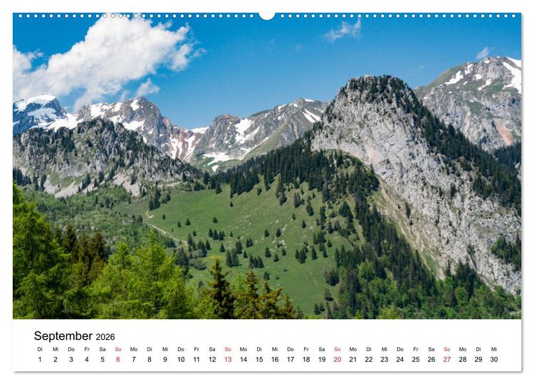 Produktbild: Gesichter der Schweiz - Walliser Weiden (hochwertiger Premium Wandkalender 2026 DIN A2 quer), Kunstdruck in Hochglanz