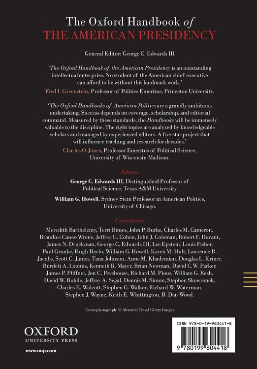 Produktbild: The Oxford Handbook of the American Presidency
