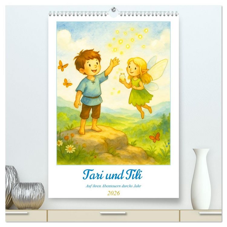 Produktbild: Tari und Tili (hochwertiger Premium Wandkalender 2026 DIN A2 hoch), Kunstdruck in Hochglanz