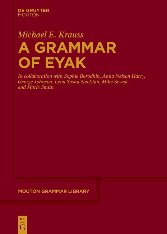 Produktbild: A Grammar of Eyak