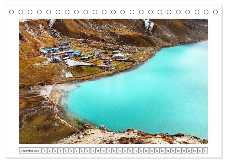 Produktbild: Himalaya - Bergparadies (Tischkalender 2026 DIN A5 quer), CALVENDO Monatskalender