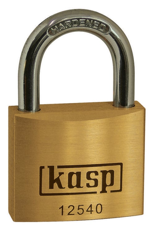 Produktbild: KASP K12540 Vorh&auml;ngeschloss 40mm verschieden schlie&szlig;end Goldgelb Schl&uuml;sselschloss
