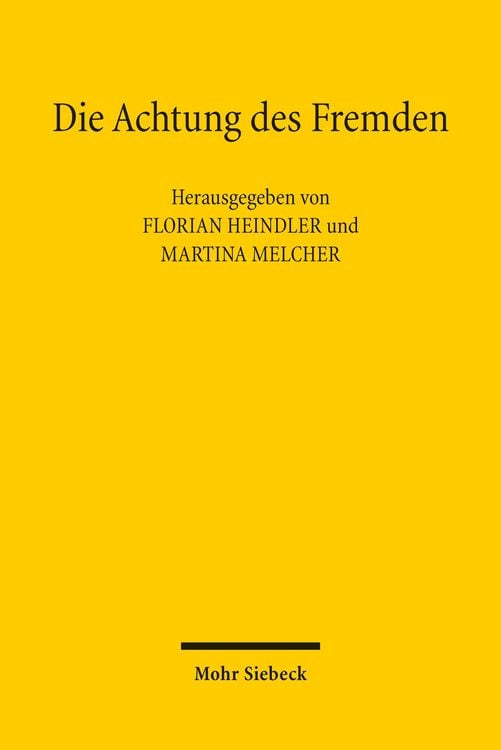 Produktbild: Die Achtung des Fremden