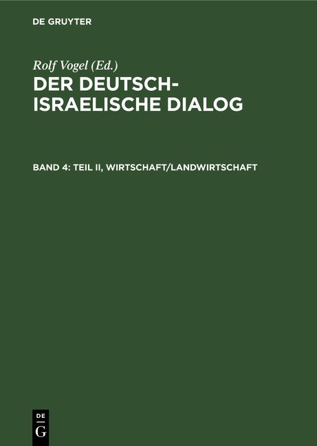 Produktbild: Teil II, Wirtschaft/Landwirtschaft