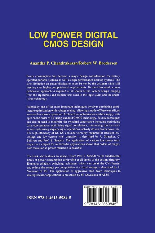 Produktbild: Low Power Digital CMOS Design