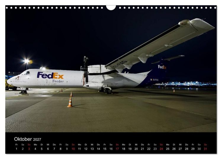 Produktbild: Flugzeuge bei Nacht (Wandkalender 2027 DIN A3 quer), CALVENDO Monatskalender