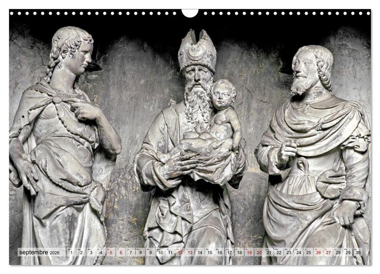 Produktbild: Lumi&egrave;re de cath&eacute;drale (Calendrier mural 2026 DIN A3 vertical), CALVENDO calendrier mensuel