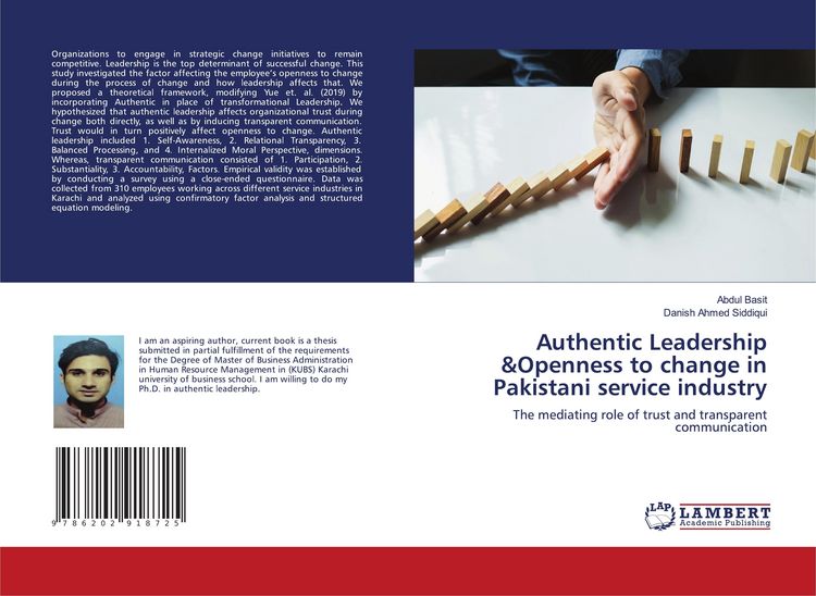 Produktbild: Authentic Leadership &Openness to change in Pakistani service industry