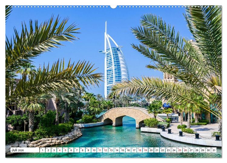 Produktbild: Wundervolles Dubai (hochwertiger Premium Wandkalender 2026 DIN A2 quer), Kunstdruck in Hochglanz