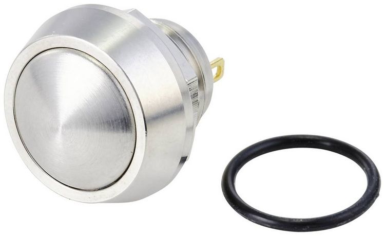 Produktbild: TRU COMPONENTS TC-10090996 GQ12B-10/J/S Drucktaster 48 V/DC 2 A 1 x Aus/(Ein) tastend IP65 1 St.