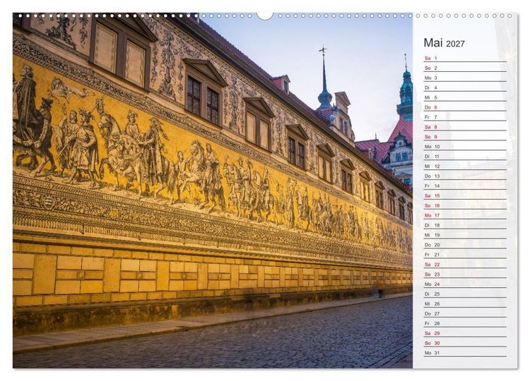 Produktbild: Dresden an der Elbe - Der Planer (hochwertiger Premium Wandkalender 2027 DIN A2 quer), Kunstdruck in Hochglanz