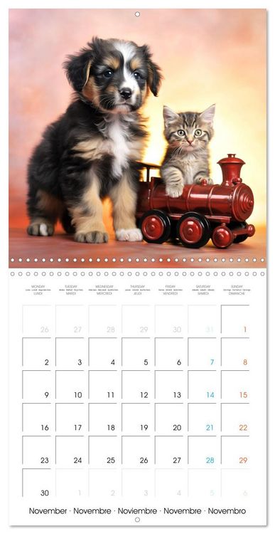 Produktbild: Mignon duo (Calendrier mural carr&eacute; 2026 30x30 cm) Calendrier double avec une page pour vos prises de notes