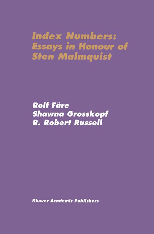 Produktbild: Index Numbers: Essays in Honour of Sten Malmquist