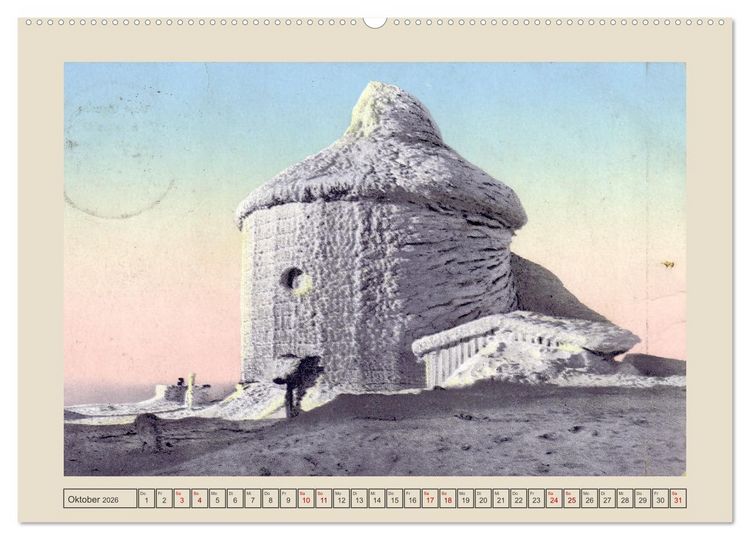 Produktbild: Gru&szlig; von der Schneekoppe (hochwertiger Premium Wandkalender 2026 DIN A2 quer), Kunstdruck in Hochglanz