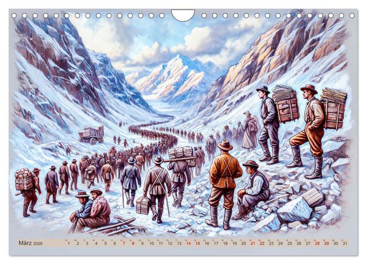 Produktbild: Auf den Spuren des Goldes - Vom Goldrausch am Yukon River (Wandkalender 2026 DIN A4 quer), CALVENDO Monatskalender