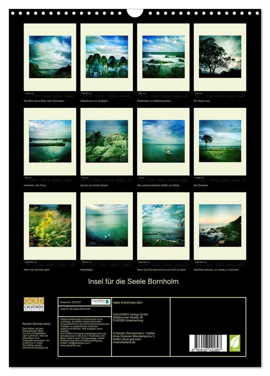 Produktbild: Insel f&uuml;r die Seele Bornholm (Wandkalender 2026 DIN A3 hoch), CALVENDO Monatskalender