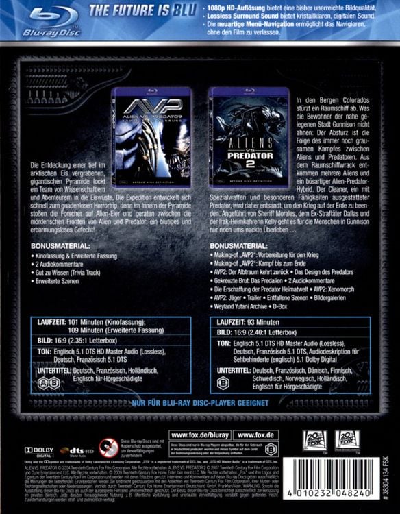 Produktbild: Alien vs. Predator 1+2 [2 BRs]