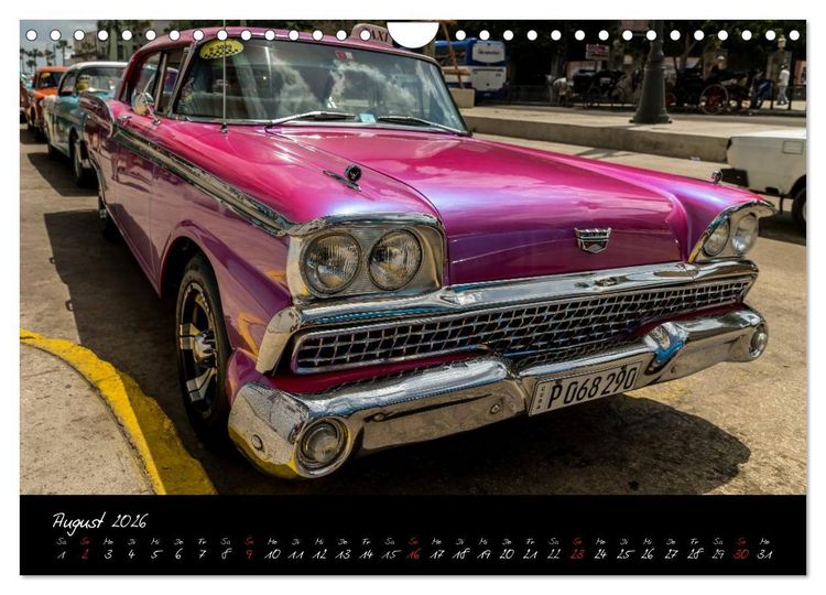 Produktbild: Kubas Klassische Automobile 2026 (Wandkalender 2026 DIN A4 quer), CALVENDO Monatskalender