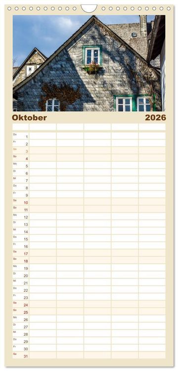 Produktbild: Familienplaner 2026 - SIEGEN Stadt auf acht Bergen mit 5 Spalten (Wandkalender, 21 x 45 cm) CALVENDO