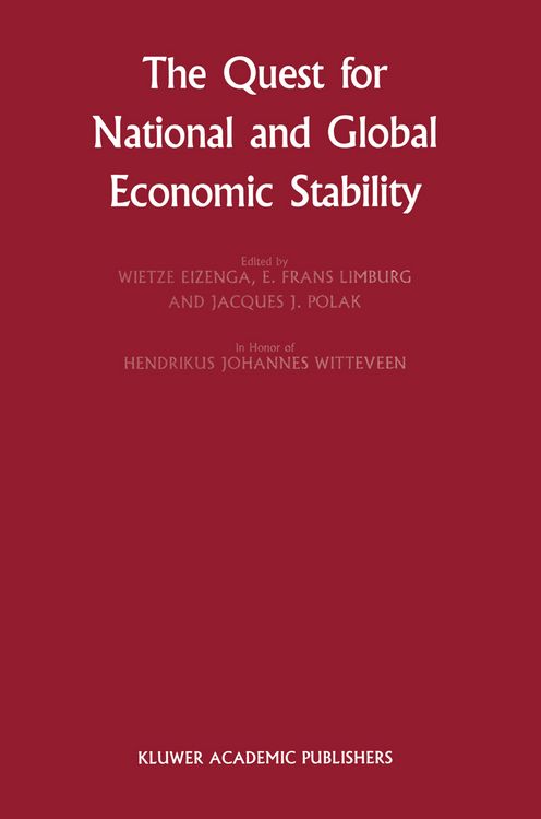 Produktbild: The Quest for National and Global Economic Stability