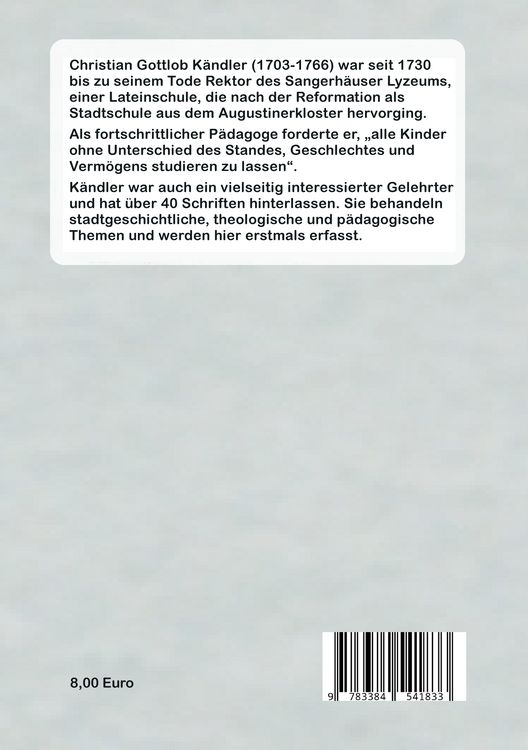 Produktbild: Christian Gottlob K&auml;ndler (1703-1766)