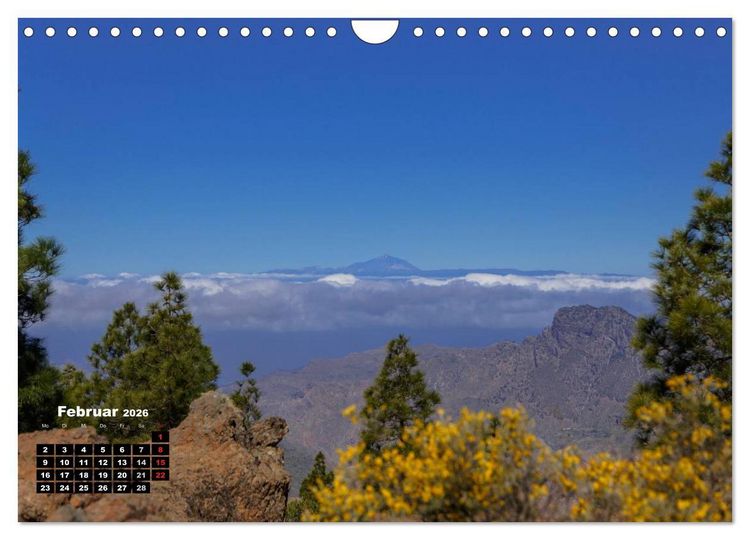 Produktbild: Auf Schusters Rappen... Gran Canaria (Wandkalender 2026 DIN A4 quer), CALVENDO Monatskalender