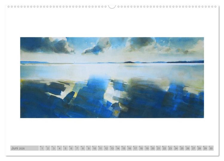 Produktbild: Faszinierende Weite. R&uuml;gen-Landschaft im Aquarell (Wandkalender 2026 DIN A2 quer), CALVENDO Monatskalender