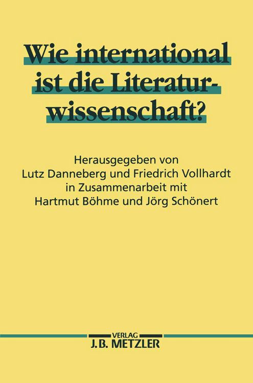 Produktbild: Wie international ist die Literaturwissenschaft?