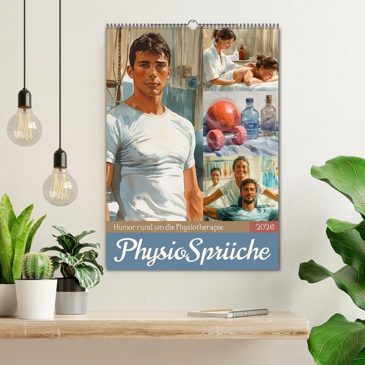 Produktbild: Physiospr&uuml;che (Wandkalender 2026 DIN A2 hoch), CALVENDO Monatskalender