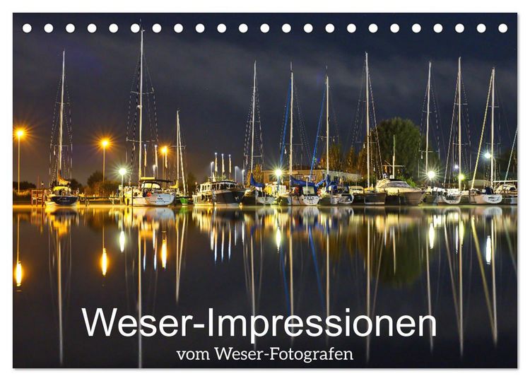 Produktbild: Weser-Impressionen (Tischkalender 2026 DIN A5 quer), CALVENDO Monatskalender