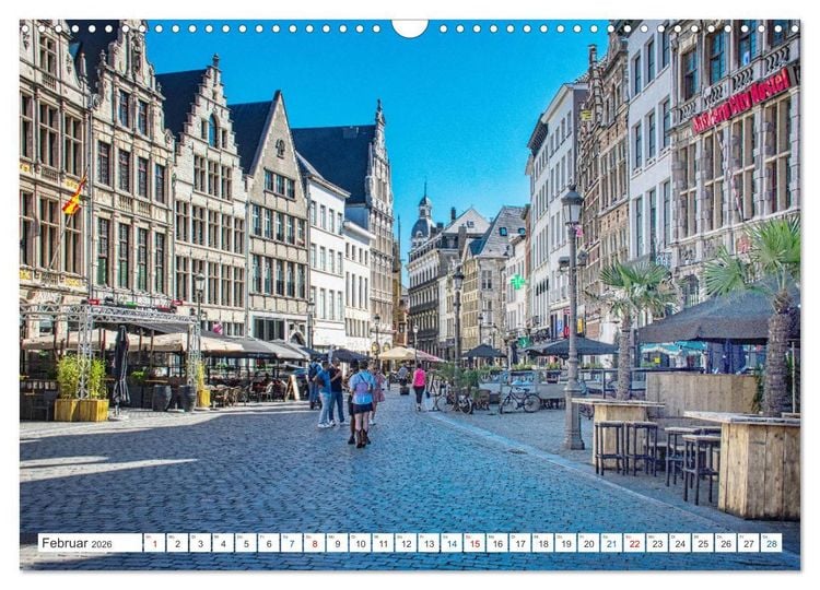 Produktbild: Antwerpen - sehen und erleben (Wandkalender 2026 DIN A3 quer), CALVENDO Monatskalender