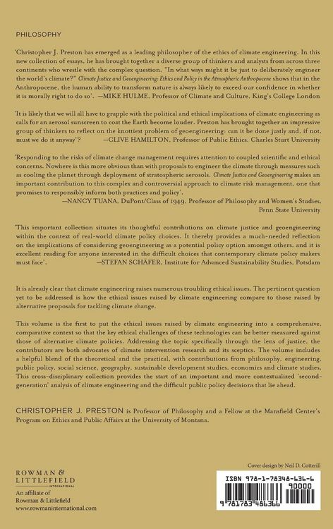 Produktbild: Climate Justice and Geoengineering