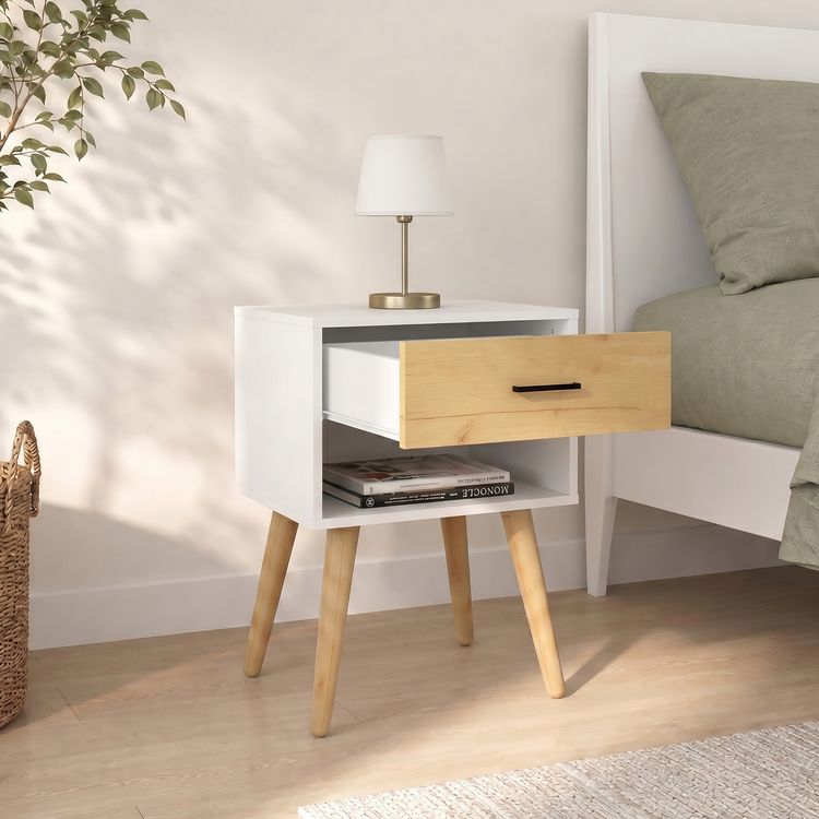 Produktbild: Nachttisch mit Schublade 45x30x56 cm Singol XL