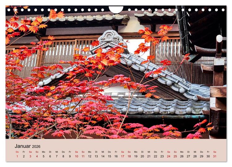 Produktbild: Japan im Herbst (Wandkalender 2026 DIN A4 quer), CALVENDO Monatskalender