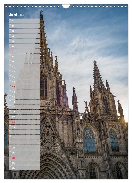Produktbild: Barcelona - Eine St&auml;dtereise (Wandkalender 2026 DIN A3 hoch), CALVENDO Monatskalender