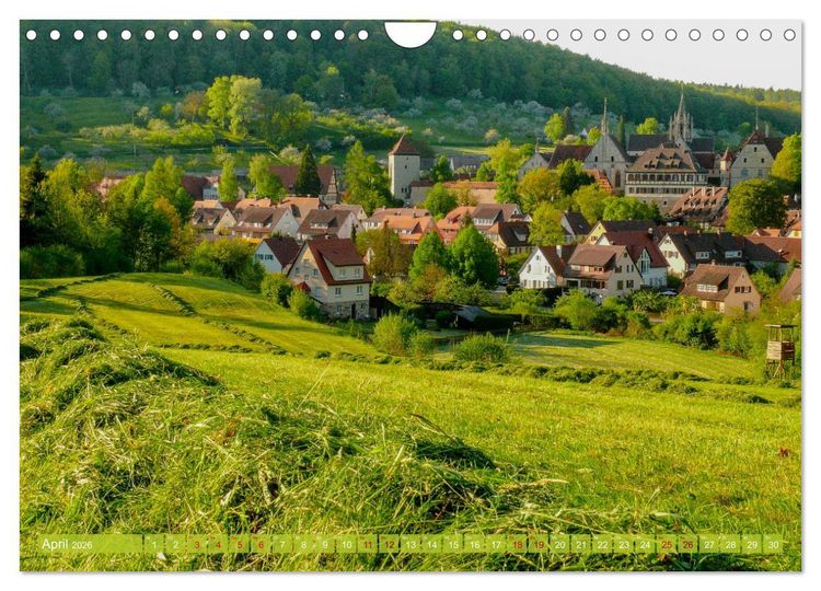 Produktbild: Lieblingspl&auml;tze in und um T&uuml;bingen (Wandkalender 2026 DIN A4 quer), CALVENDO Monatskalender