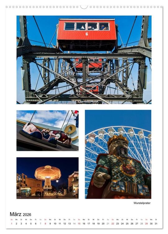 Produktbild: Verborgen in Wien (Wandkalender 2026 DIN A2 hoch), CALVENDO Monatskalender