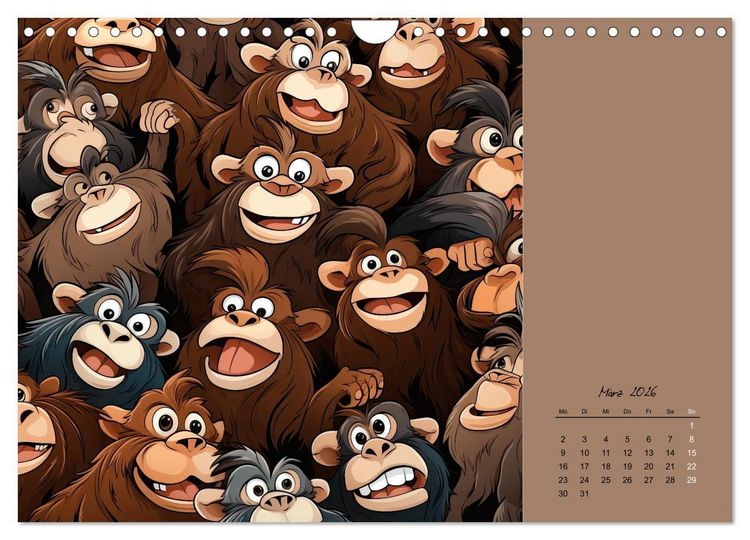 Produktbild: Tierisches Gewimmel (Wandkalender 2026 DIN A4 quer), CALVENDO Monatskalender