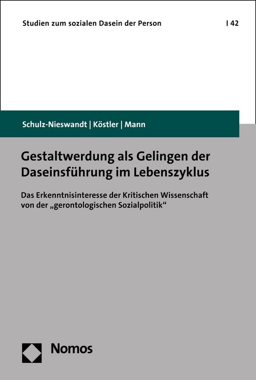 Produktbild: Gestaltwerdung als Gelingen der Daseinsf&uuml;hrung im Lebenszyklus