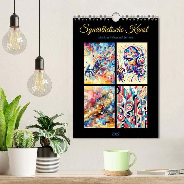 Produktbild: Syn&auml;sthetische Kunst - Musik in Farben und Formen (Wandkalender 2027 DIN A4 hoch), CALVENDO Monatskalender