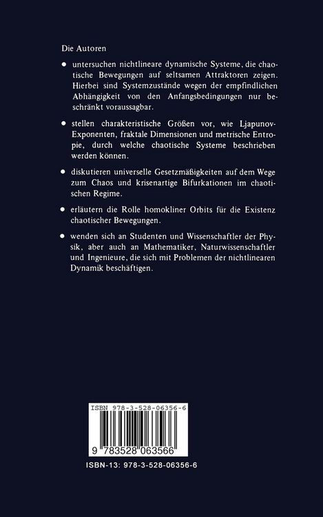 Produktbild: Chaos in dissipativen Systemen