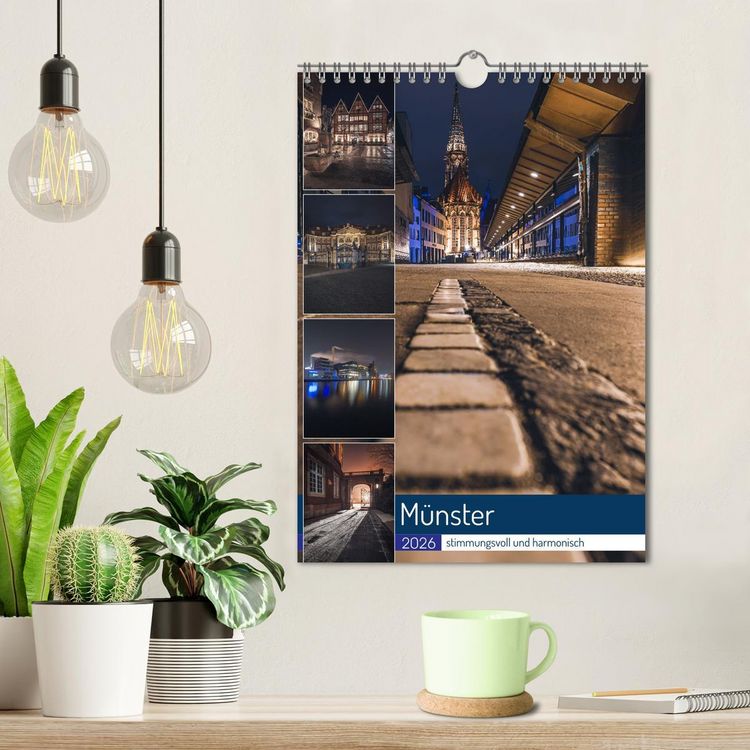 Produktbild: M&uuml;nster - stimmungsvoll und harmonisch (Wandkalender 2026 DIN A4 hoch), CALVENDO Monatskalender