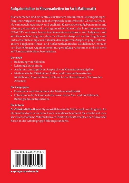 Produktbild: Aufgabenkultur in Klassenarbeiten im Fach Mathematik