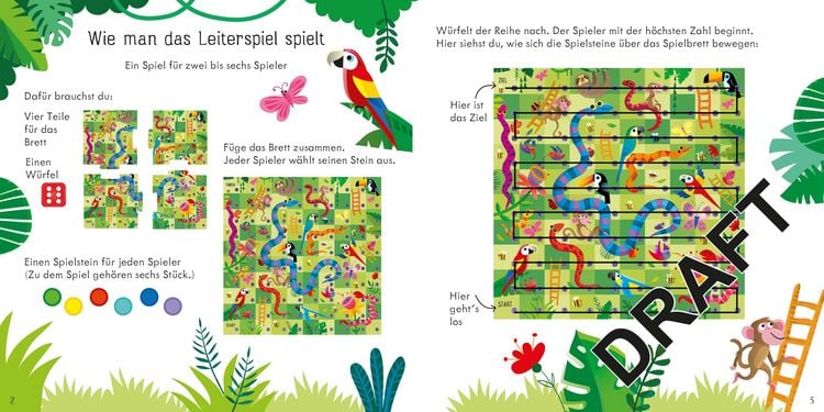 Produktbild: Leiterspiel: Wettlauf durch den Dschungel