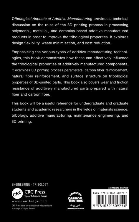 Produktbild: Tribological Aspects of Additive Manufacturing