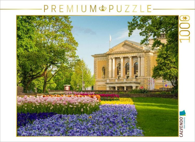 Produktbild: CALVENDO Puzzle Oper in Halle-Saale | 1000 Teile Lege-Gr&ouml;&szlig;e 64x48cm Foto-Puzzle f&uuml;r gl&uuml;ckliche Stunden