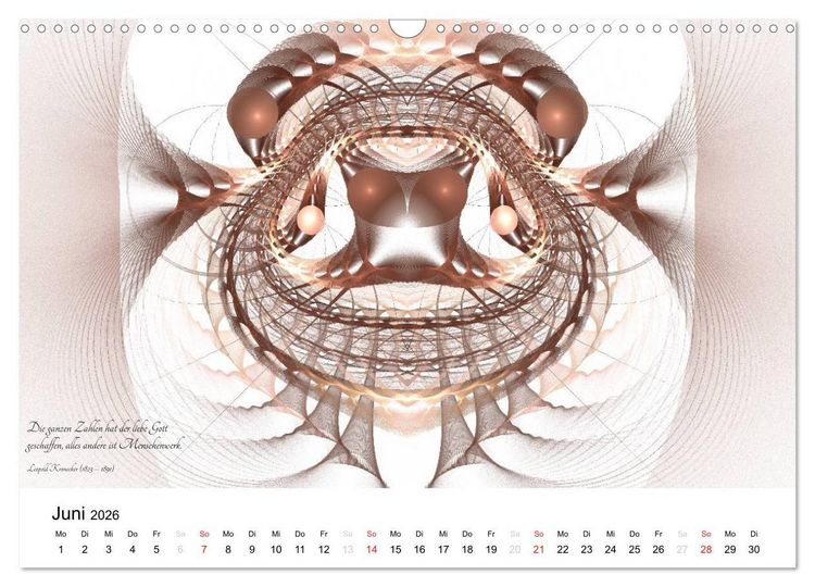 Produktbild: Mathematik - Grafiken und Zitate 2026 (Wandkalender 2026 DIN A3 quer), CALVENDO Monatskalender