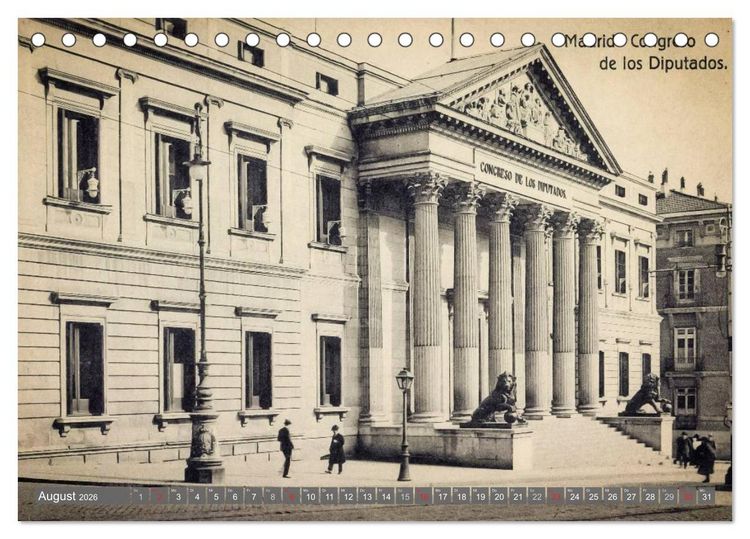 Produktbild: Erinnerungen an das alte Madrid (Tischkalender 2026 DIN A5 quer), CALVENDO Monatskalender
