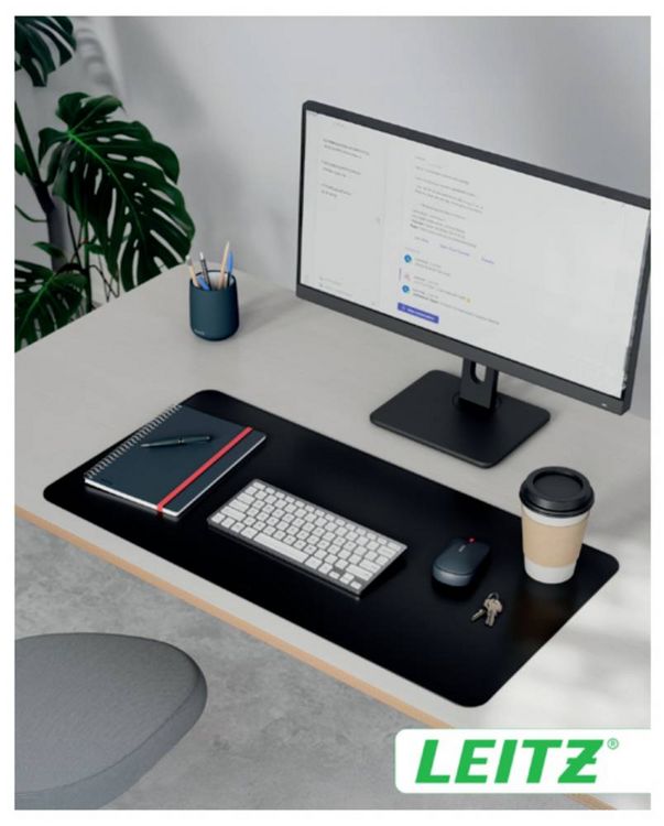 Produktbild: Leitz 53820095 Schreibunterlage Schwarz (B x H) 80 cm x 40 cm