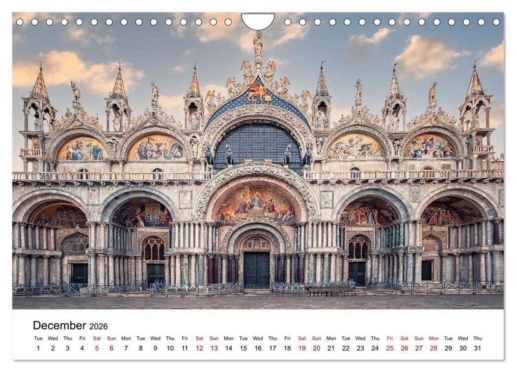 Produktbild: Beautiful Venice (Wall Calendar 2026 DIN A4 landscape), CALVENDO 12 Month Wall Calendar